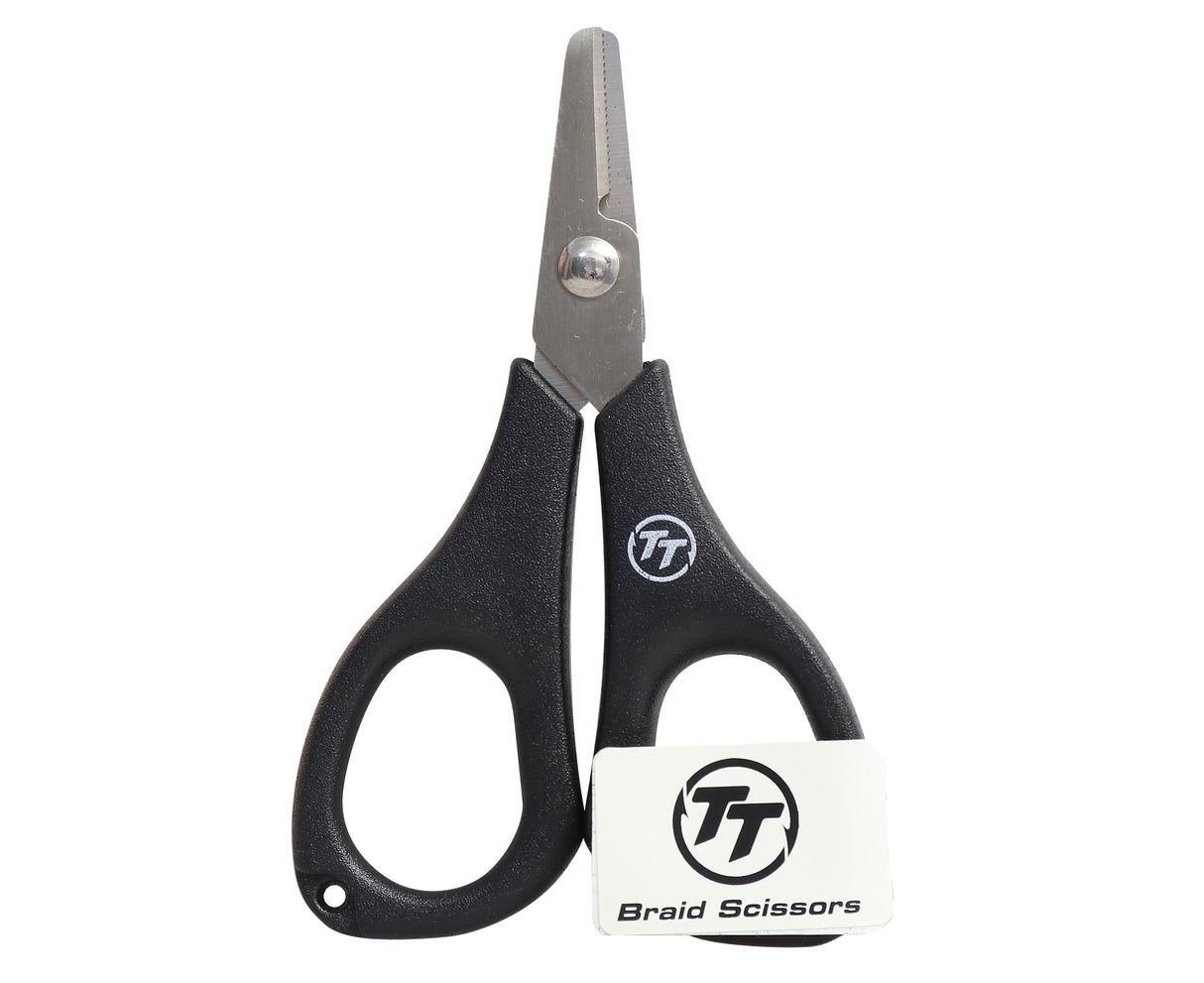 TT BRAID SCISSORS BLACK 4" BULK