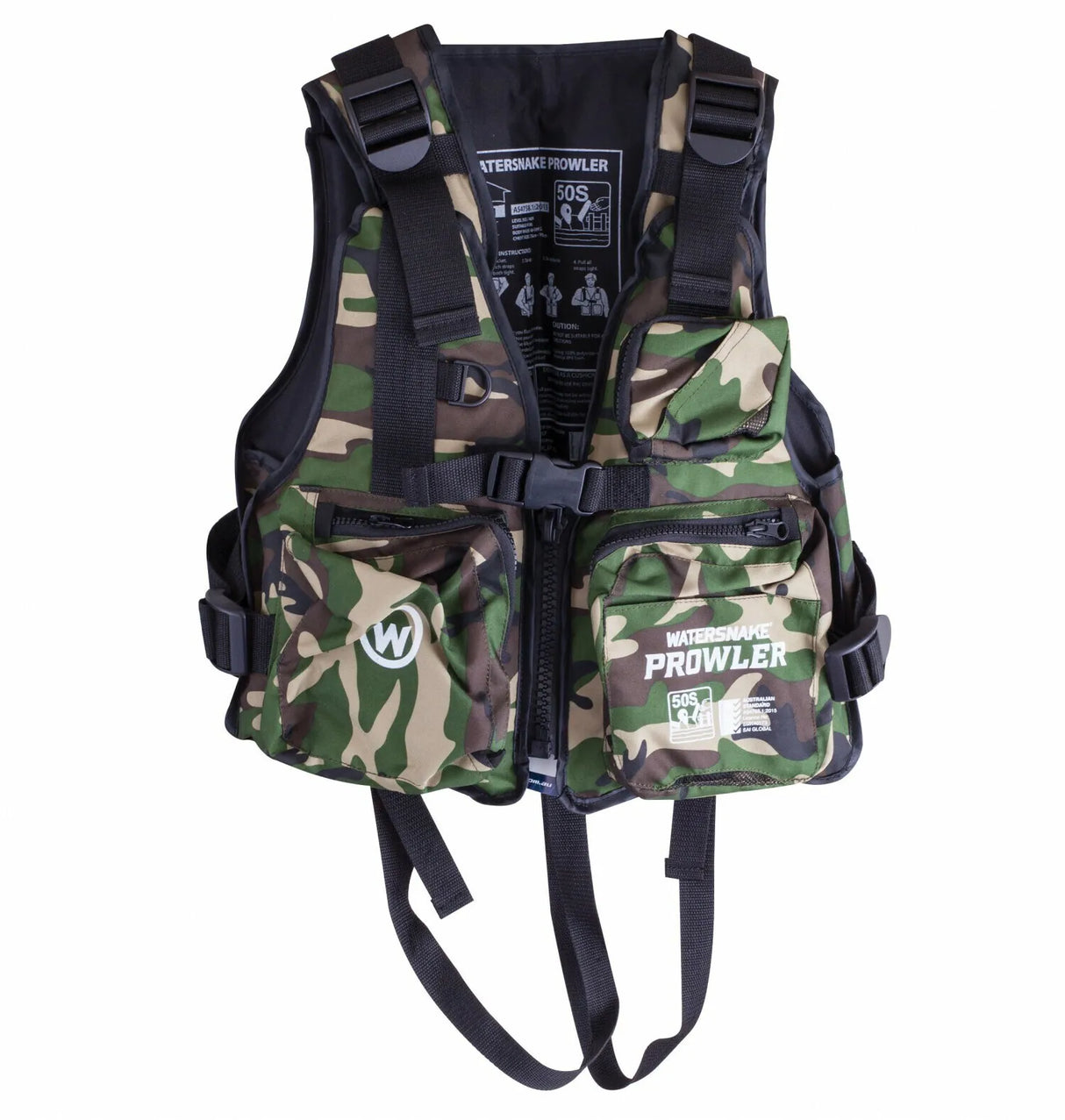 Watersnake Prowler Kayak Vest Camo Adult 70kg+