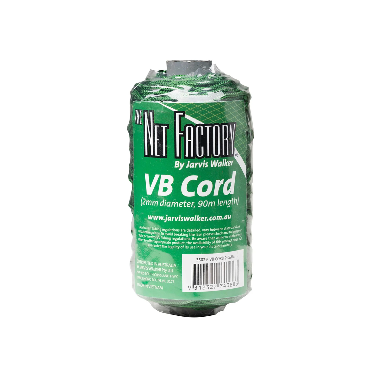 JW BRAIDED NYLON VB CORD 2.0MM / 90M