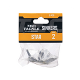 JW TEC TACKLE STAR SINKERS (PRE PACKS)