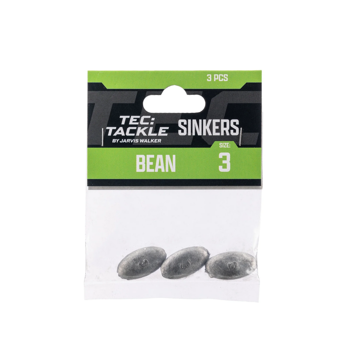 JW TEC TACKLE BEAN SINKERS (PRE PACKS)