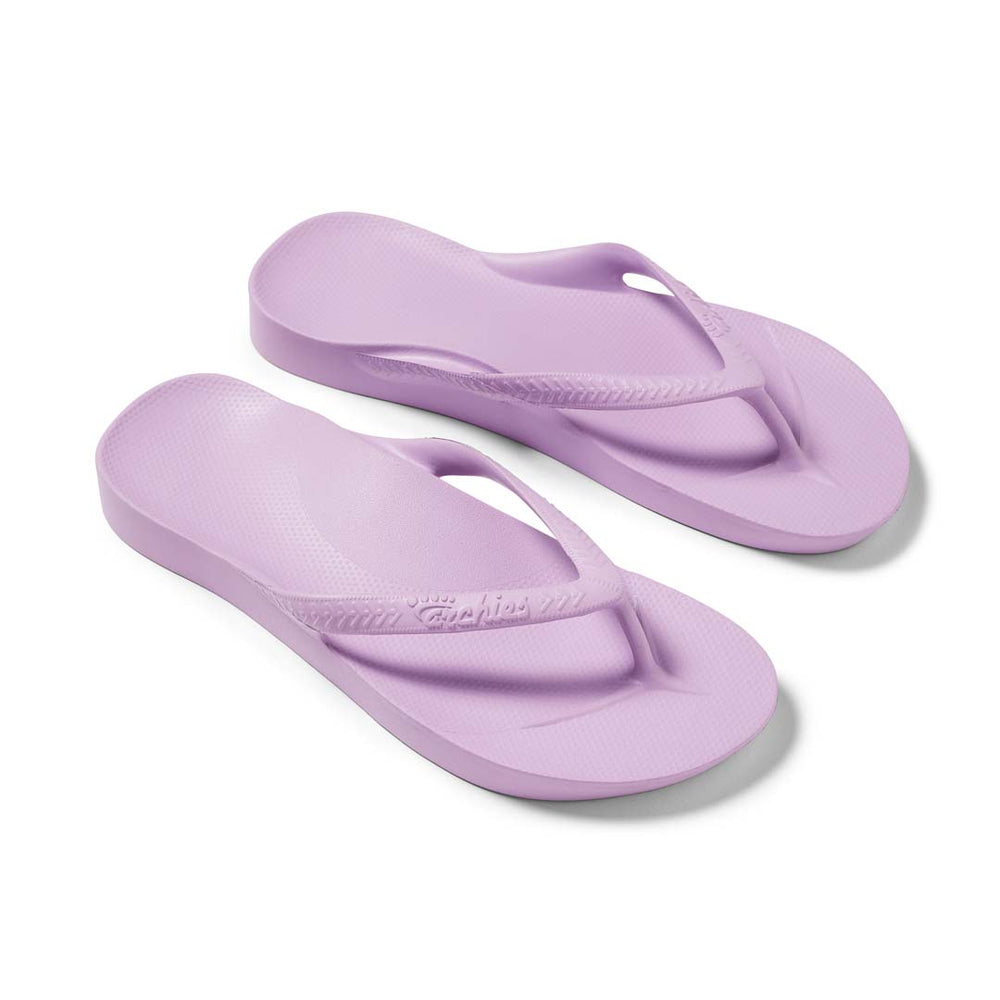 Archies Arch Support Thongs Lilac