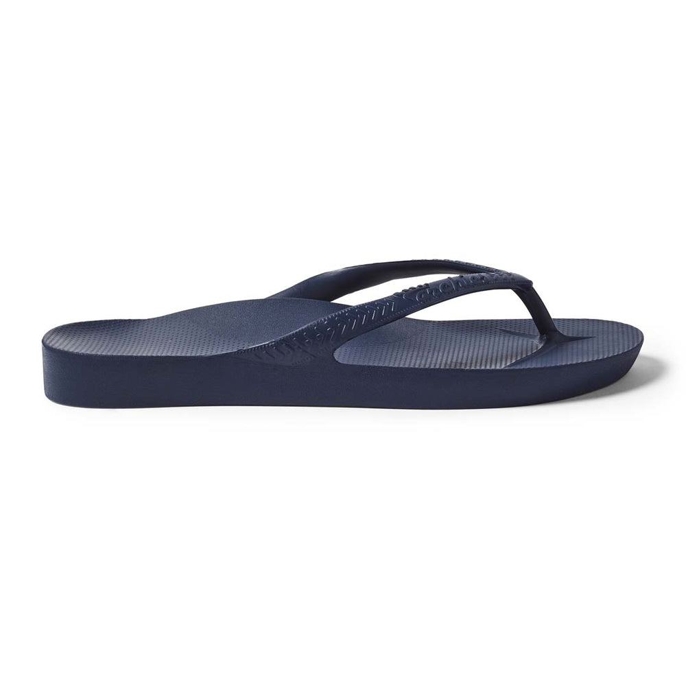 Archies Arch Support Thongs Navy