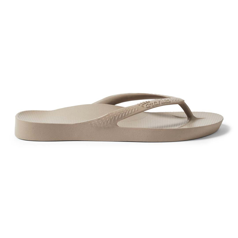 Archies Arch Support Thongs Taupe