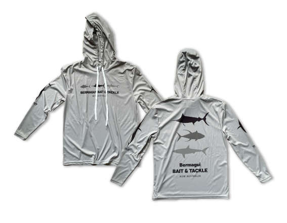 BBT SPF HOODED FISHING SHIRT - GREY