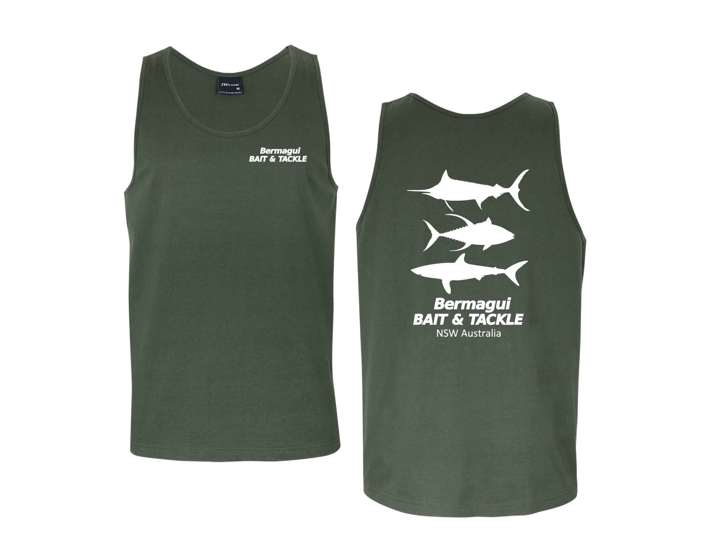 BBT Logo Singlet - Olive Green