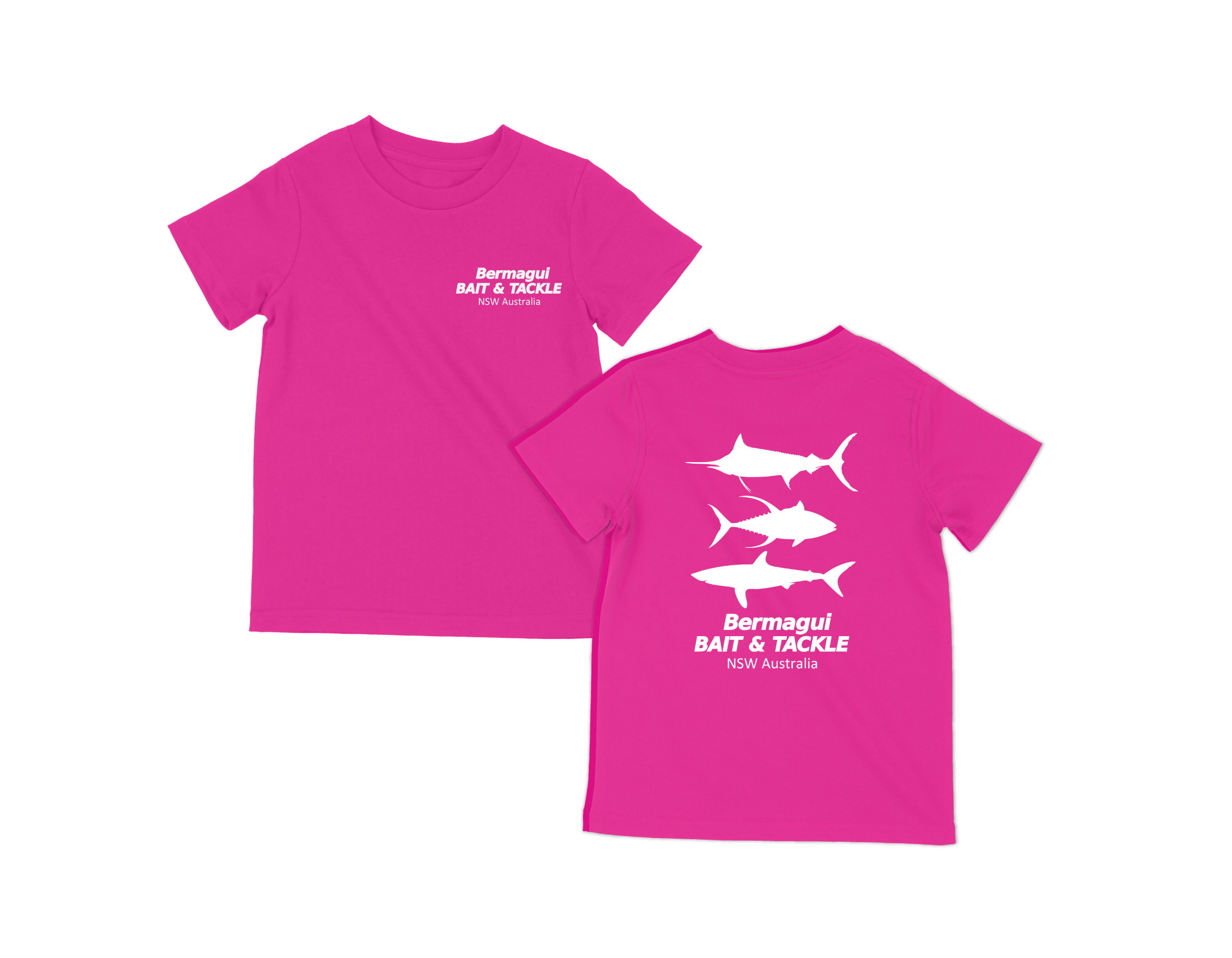 BBT LOGO KIDS TSHIRT - HOT PINK