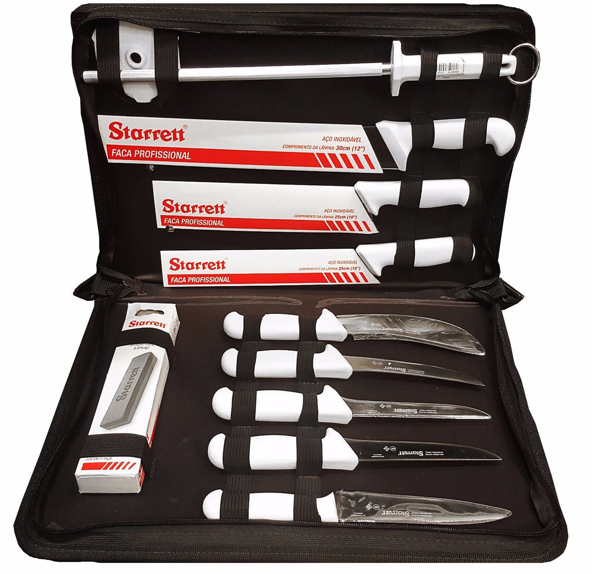 Starrett BKK-11W Professional Butchers Knife Set In a Carry Case 11 Piece