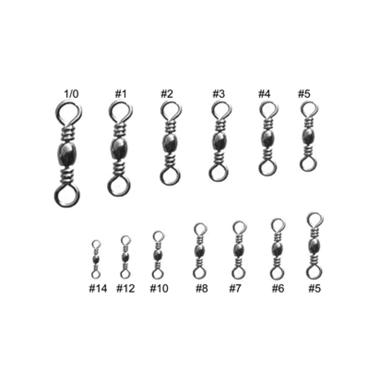 STM BLACK BARREL SWIVEL #10
