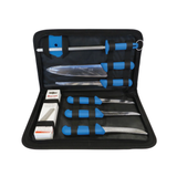 Starrett - Blue Handled Starrett Eight Piece Professional Knife Set | BKK-8B