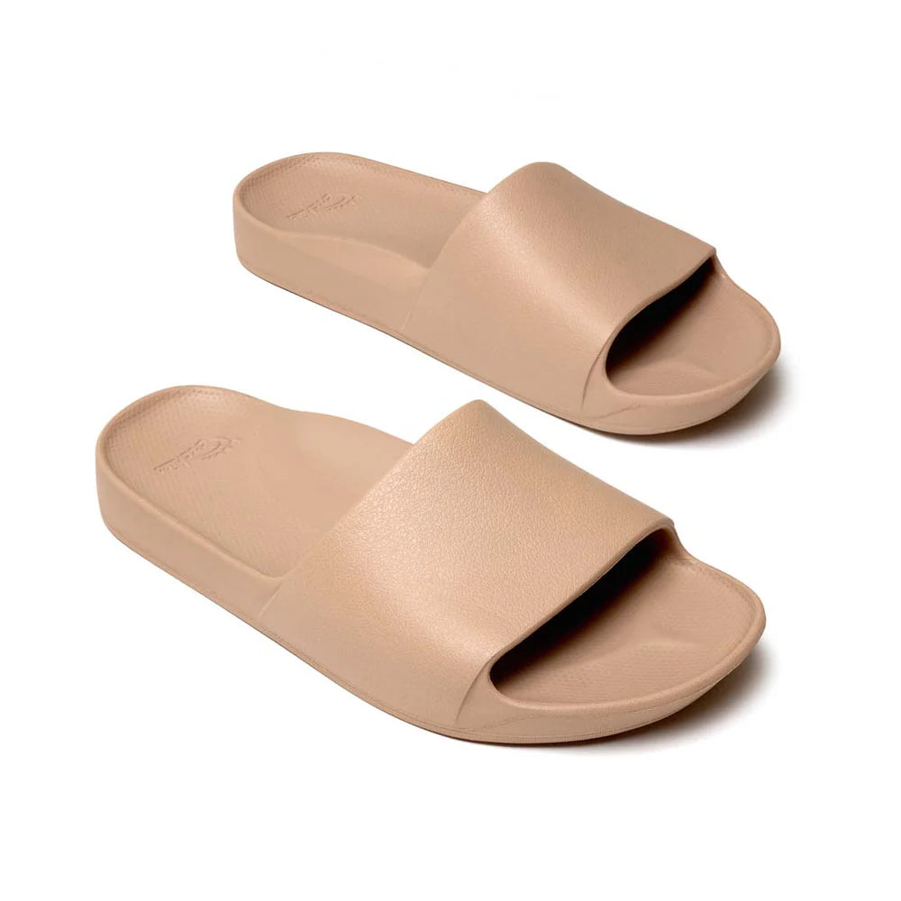 Archies Arch Support Slides Tan
