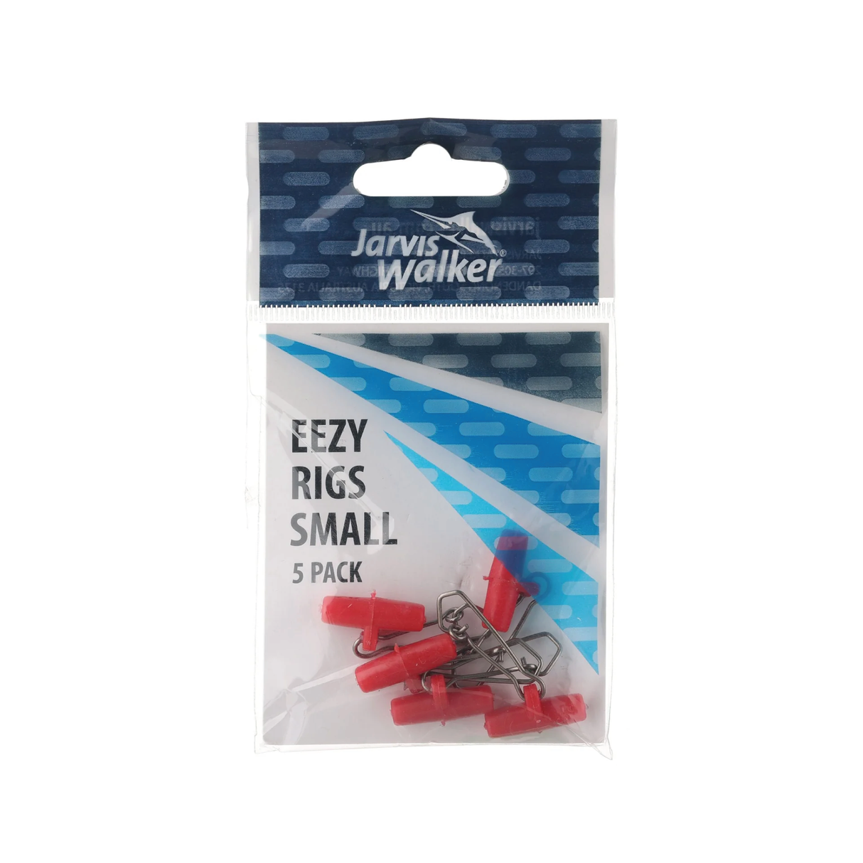 JW EEZI RIGS - SMALL RED 5 PIECES